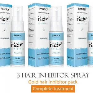 PANSLY Hair Growth Inhibitor Spray for Body & Face (3ps - Complete Treatment)