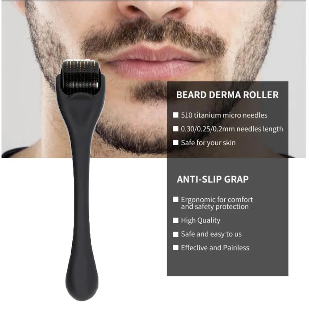 Derma roller for beards