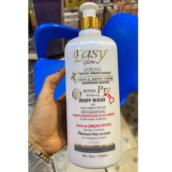 easy glow glutathione body wash Easy Glow Gluthathione X1 Whitening Vitamin.C Toning Milk Lotion & Shower  Bath main image 0
