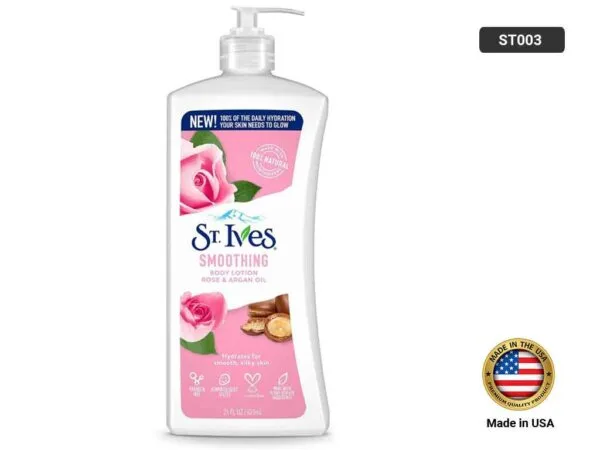 St Ives Smoothing Body Lotion Rose And Argan Oil ( 621ml )