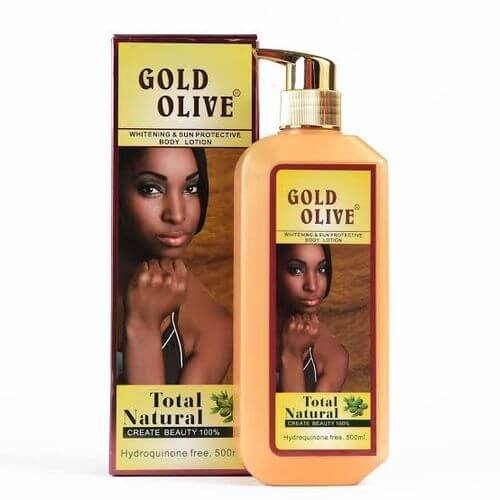 Gold olive body lotion