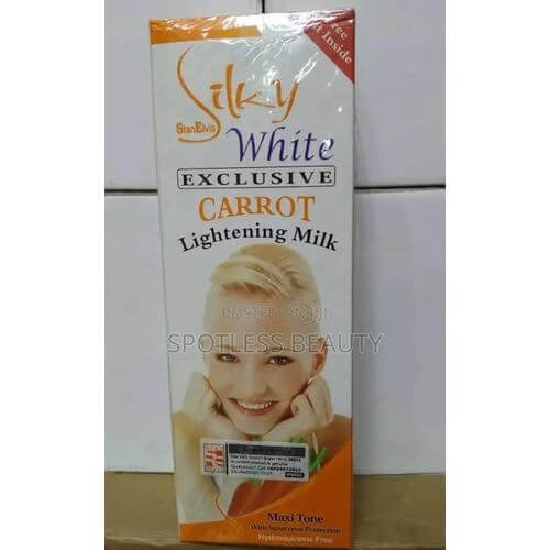Silky white carrot lotion