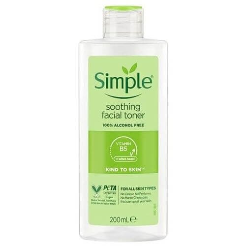 Simple soothing facial toner