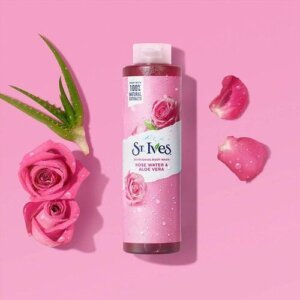 St Ives rose water body wash