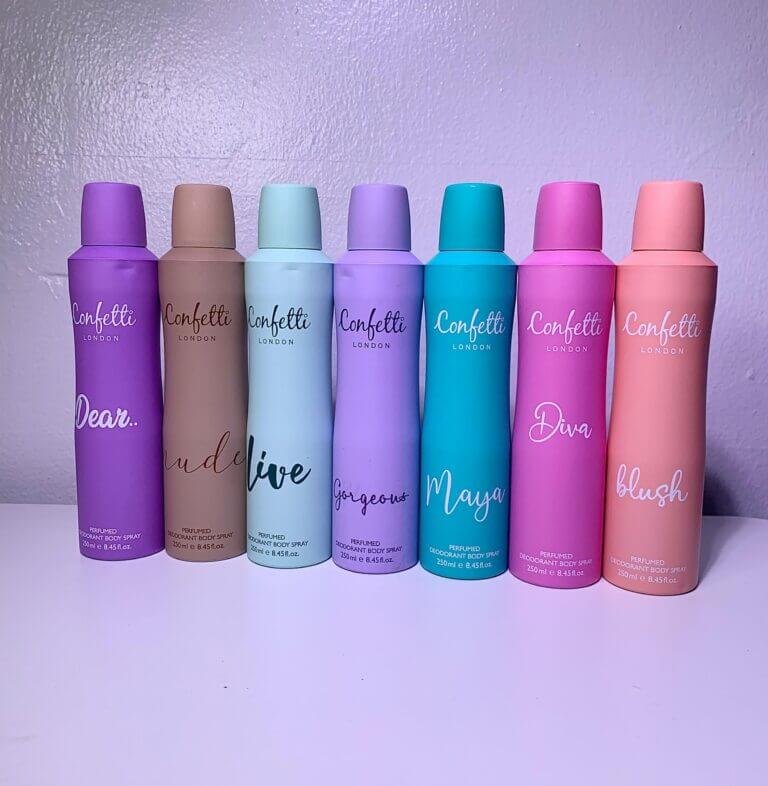 Confetti perfume body spray