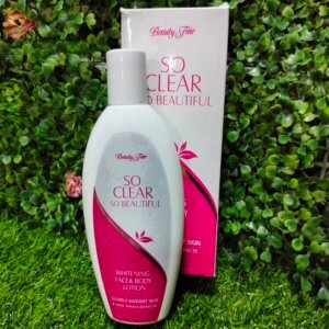 So clear so beautiful face and body lotion