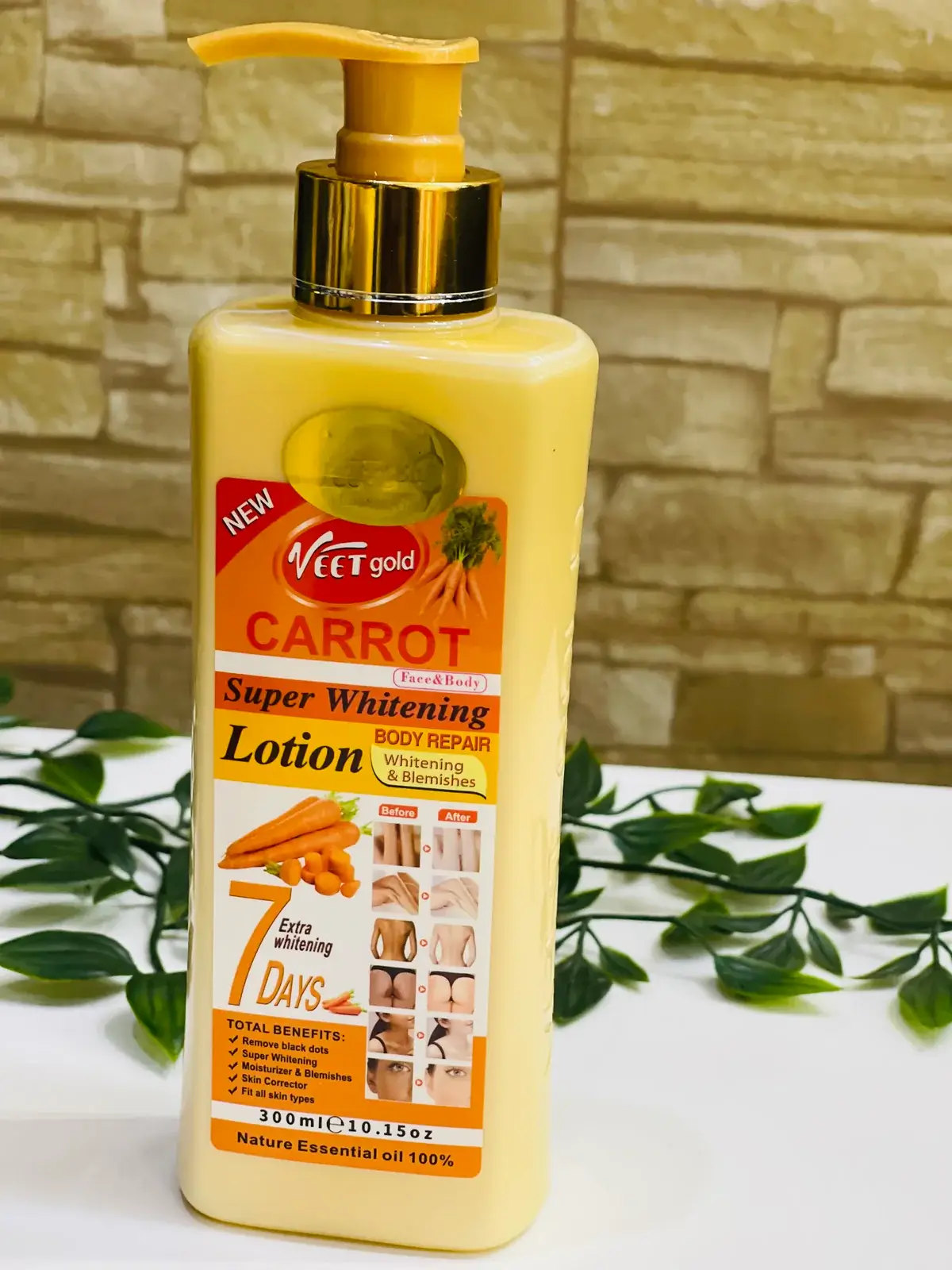 Veet gold whitening carrot lotion
