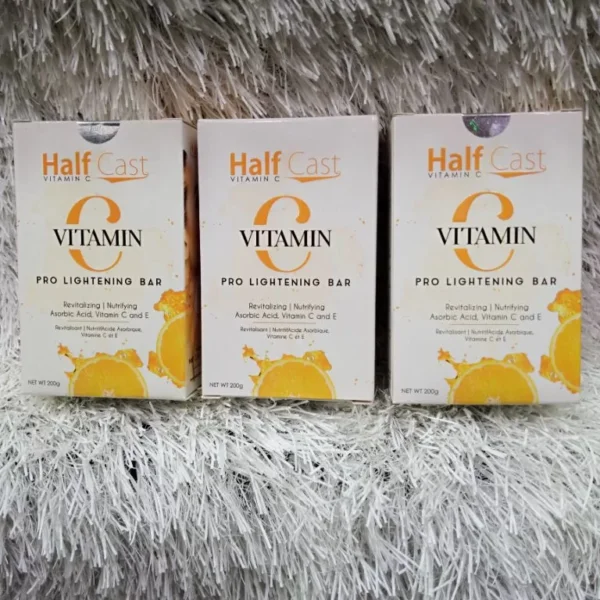 Half cast vitamin C soap